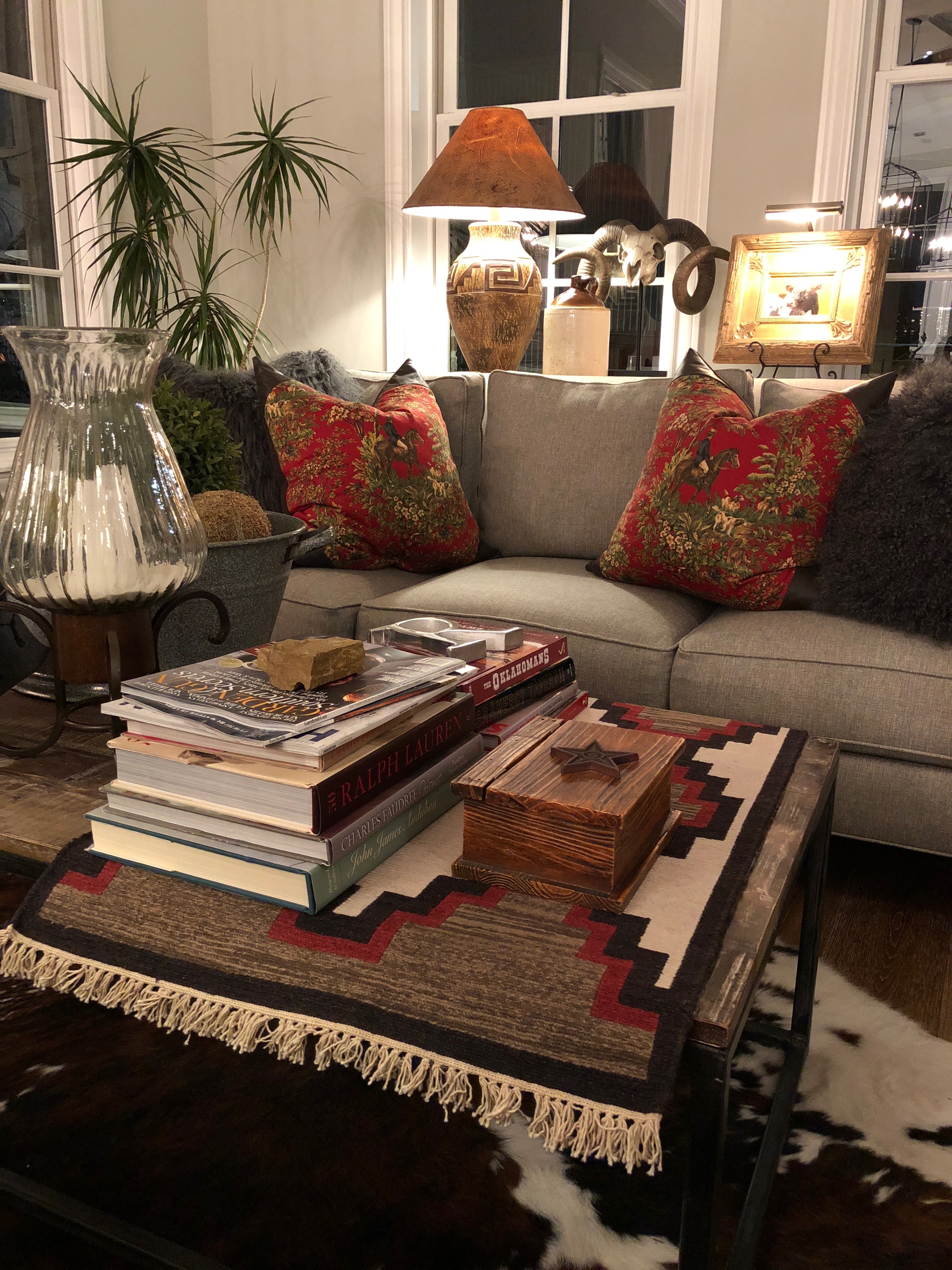 Edith Barrera Interiors Living Room With A Warm Color